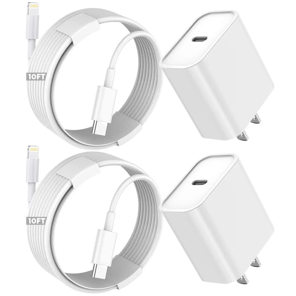 iPhone Fast Charger,Extra Long iPhone Charger Fast Charging 10Foot 2Pack i Phone Chargers 10FT USB C to Lightning Cable Cord Adapter for iPhone 14 Pro Max/14 Plus/13 Mini/13/12/11/X/XR/SE/iPad/AirPods Trendikart – Shop Trending Products Online in Pakistan