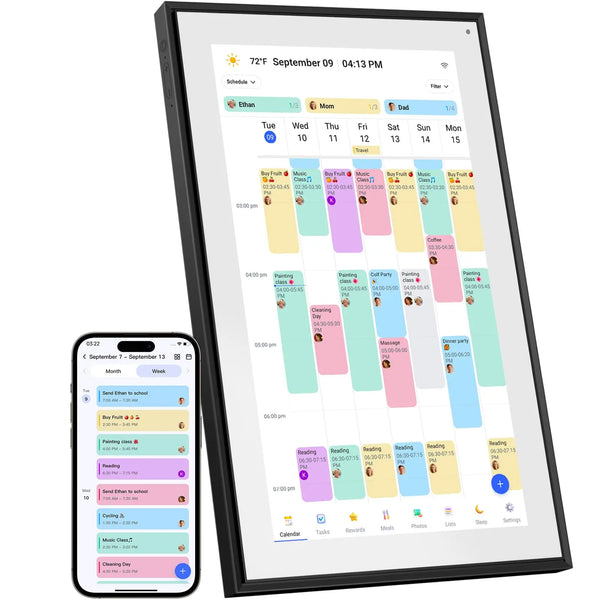 Canupdog 15.6 Inch Digital Calendar Wall Planner 2025-2026 – HD Touchscreen Smart Photo Display for Family Schedules, 32GB Electronic Calendar Chore Chart + To-do List, Christmas Gifts for Women Mom Trendikart – Shop Trending Products Online in Pakistan