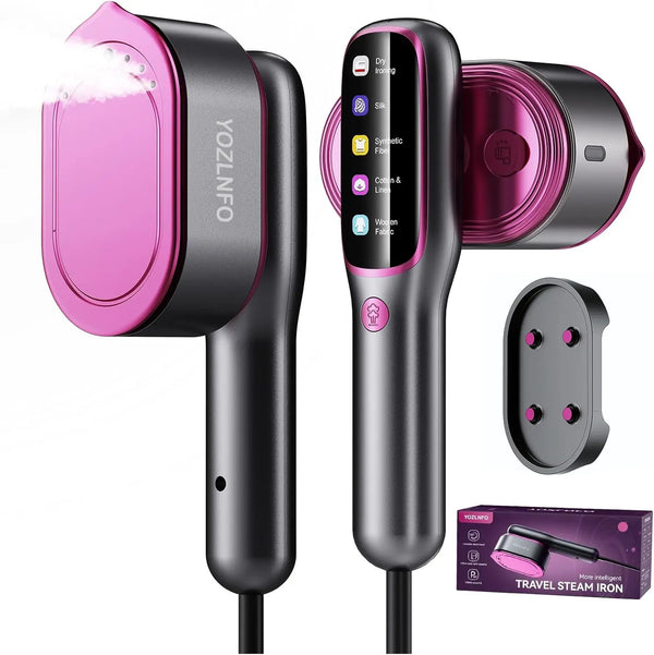 Travel Steamer for Clothes Portable: 2-in-1 Mini Handheld Garment Steamer Iron - 15s Heat Up & 5 Adjustable Steam - Large Ceramic Panel - 110-120V Trendikart – Shop Trending Products Online in Pakistan