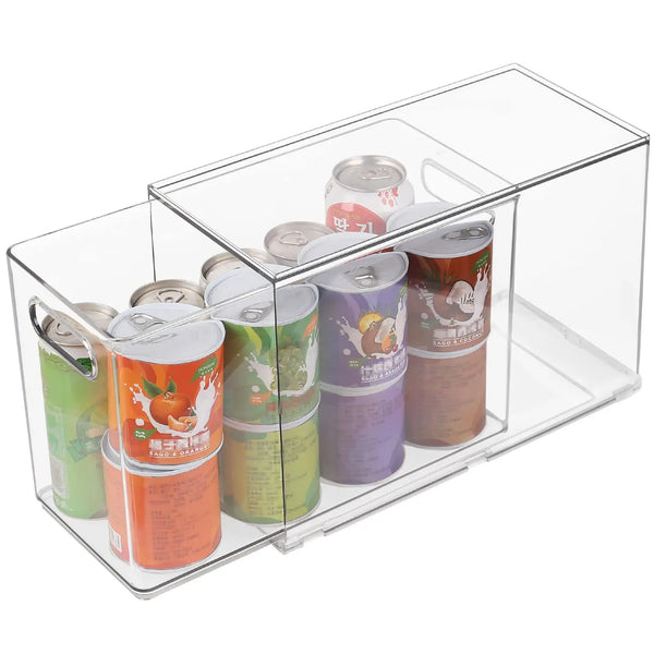 Taiuloo 2 Pack Stackable Refrigerator Organizer Bins with Pull-Out Drawer, Clear BPA-Free Food Storage Containers for Fridge Freezer, Kitchen Pantry Cabinet & Bathroom Vanity Organization Trendikart – Shop Trending Products Online in Pakistan