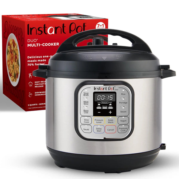 Instant Pot Duo 7-in-1 Electric Pressure Cooker, Slow Cooker, Rice, Steamer, Sauté, Yogurt Maker, Warmer & Sterilizer, Includes App With Over 800 Recipes, Stainless Steel, 6 Quart Trendikart – Shop Trending Products Online in Pakistan