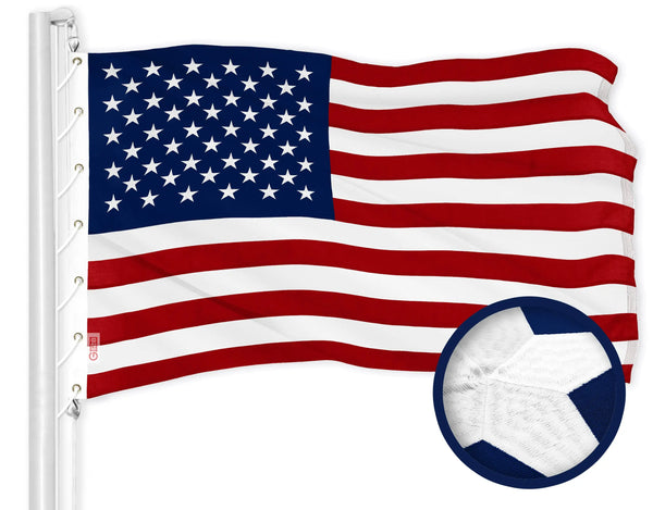 G128 American USA Flag | 10x15 Ft | ToughWeave Series Embroidered 300D Polyester | Country Flag, Embroidered Stars, Sewn Stripes, Indoor/Outdoor, Brass Grommets Trendikart – Shop Trending Products Online in Pakistan