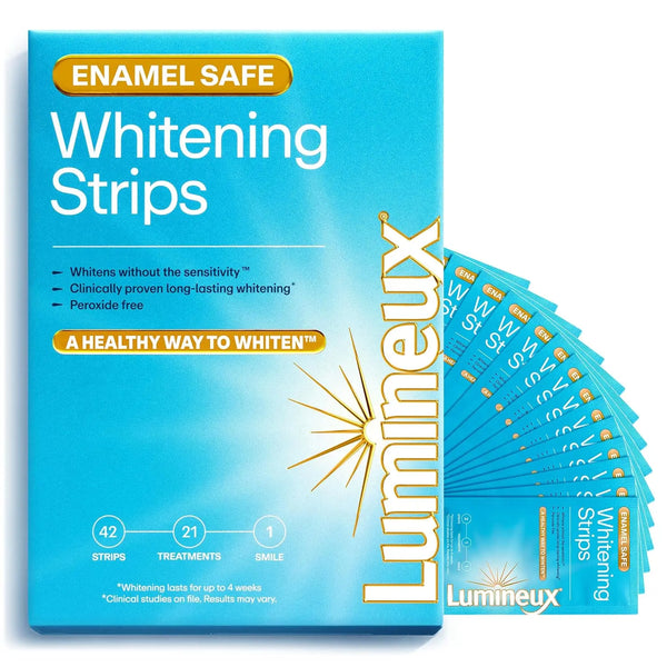Lumineux Teeth Whitening Strips - 21 Treatments - Peroxide Free - Enamel Safe for Whiter Teeth - Whitening Without The Sensitivity - Dentist Formulated - Sensitivity Trendikart – Shop Trending Products Online in Pakistan