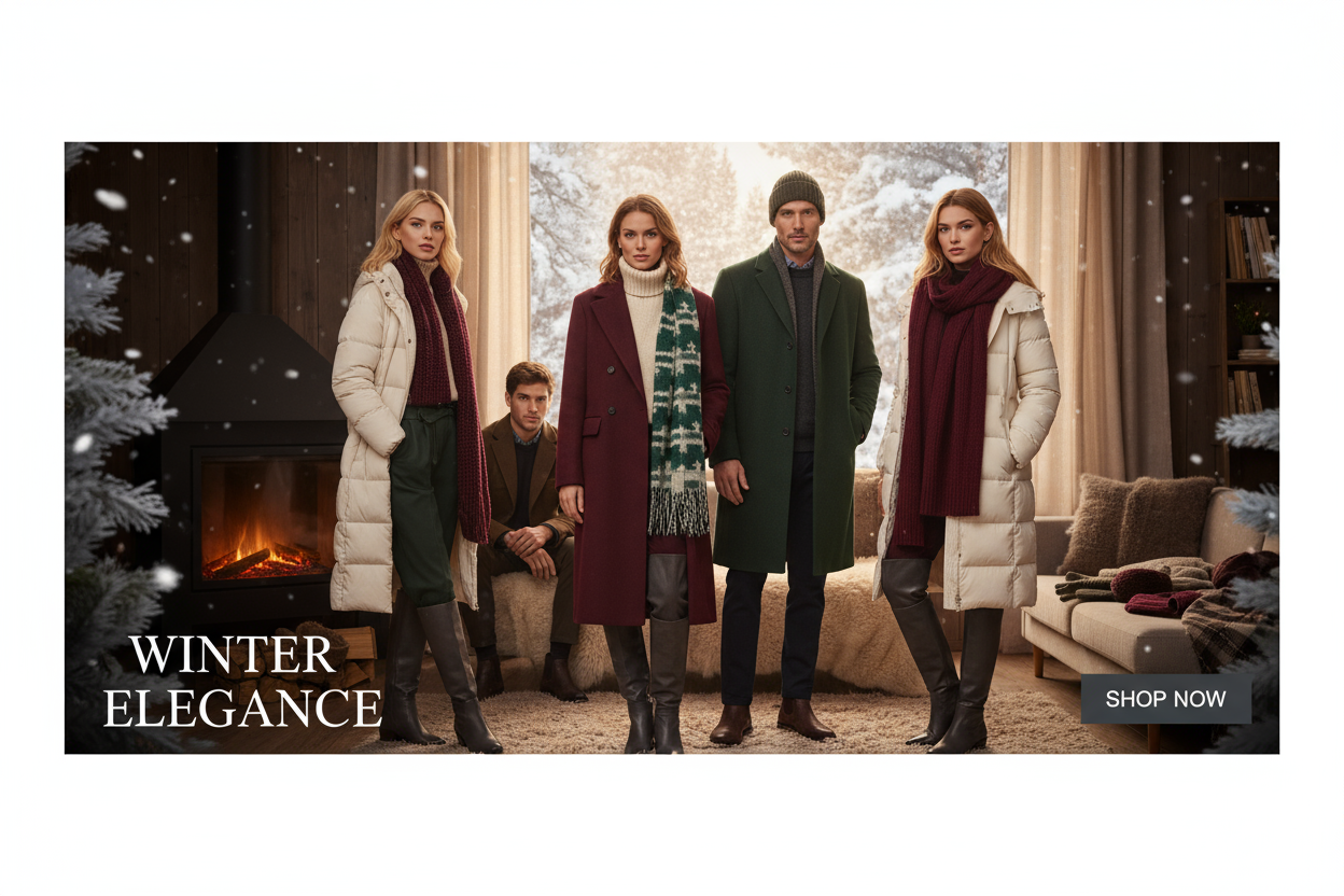 Winter Clothing & Fashion ,, The ones you are creating are for the slider, but the ones on top of the creation are so perfect that they really look like they belong.